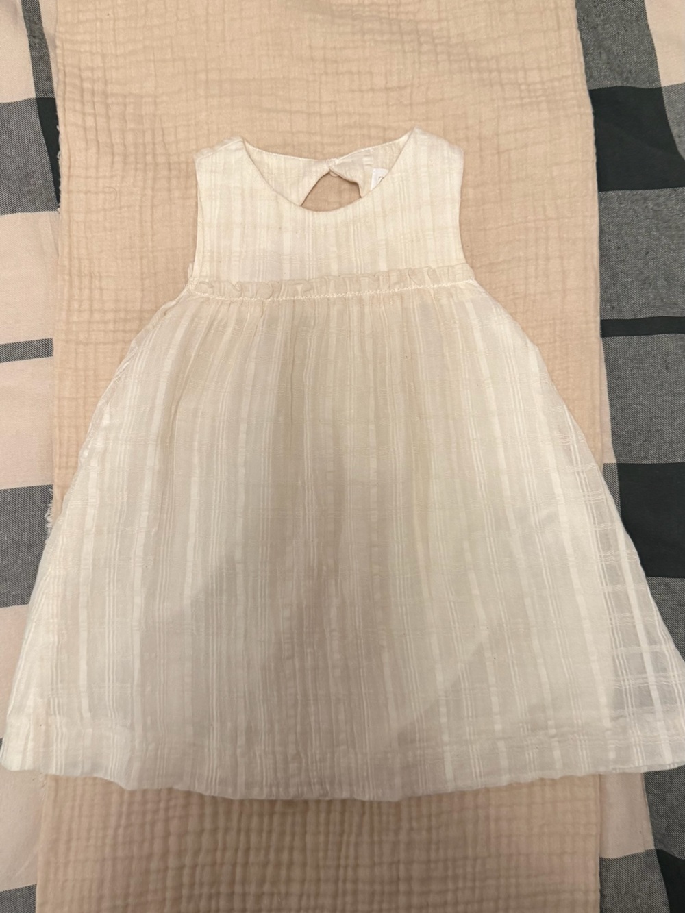 Zara Classic Ivory Girls' Sleeveless Party Dress 18M